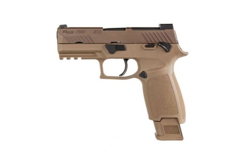 Sig Sauer P320 M18 Carry 9mm 3.9" Pistol, Coyote Tan - 320CA-9-M18-MS-2M