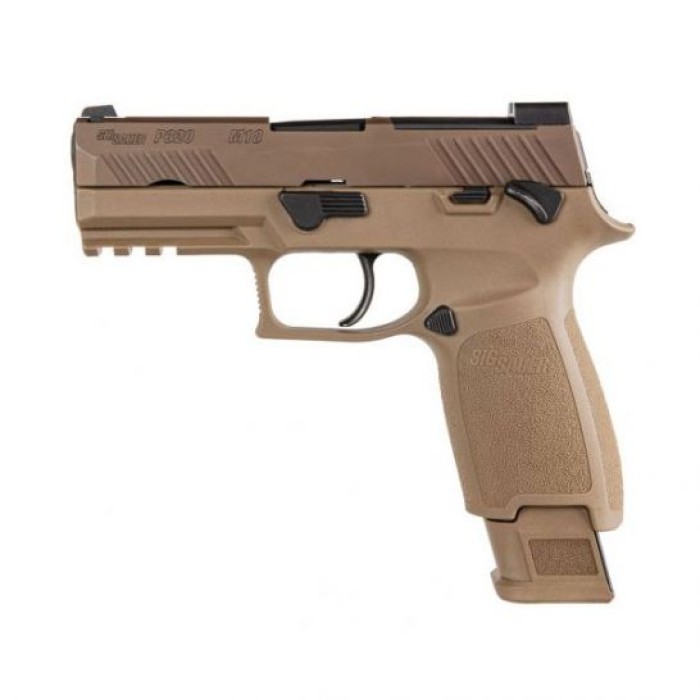 Sig Sauer P320 M18 Carry 9mm 3.9" Pistol, Coyote Tan - 320CA-9-M18-MS-2M