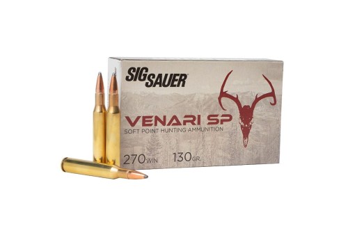 Sig Sauer V270SP130-20 Venari 270 Win 130 Gr Soft Point SP 20 Bx/10 Cs