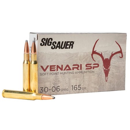 Sig Sauer Ammo .30-06 Sprg 165gr Venari Soft Point 20/Box V3006SP165-20