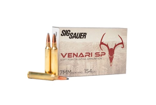 Sig Sauer Ammo 7mm Rem Mag 154gr Venari Soft Point 20/Box V7MMSP154-20