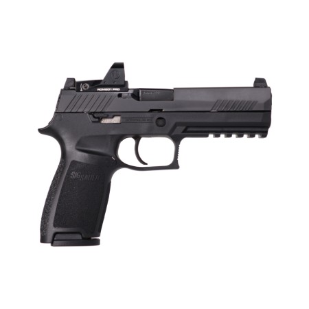 Sig P320 Full Size RXP 9mm, 4.7" Barrel, Romeo1 Pro Reflex, Fixed Sights, Black, 10rd