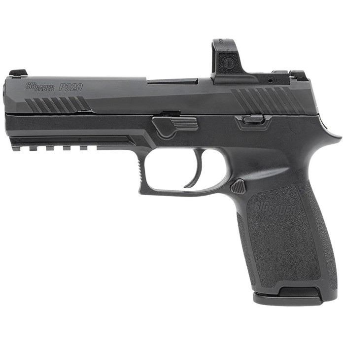 Sig Sauer P320 RXZP 9mm, 4.7" Barrel, Black, ROMEO ZERO Sight, 10rd