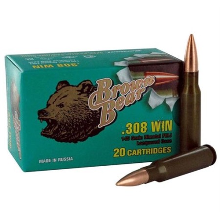 Silver Bear Brown 308Win 140Gr SP 20/25 AB308SP -