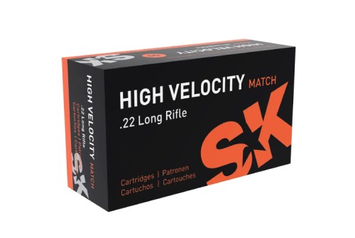 SK Ammunition .22 LR High Velocity Match 40gr Ammunition Box of 50rds 420437