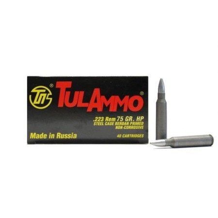 Tulammo 223Rem 75Gr HP 40/25 TA223754 -