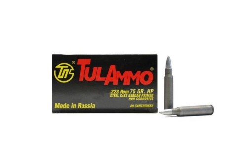 Tulammo 223Rem 75Gr HP 40/25 TA223754 -