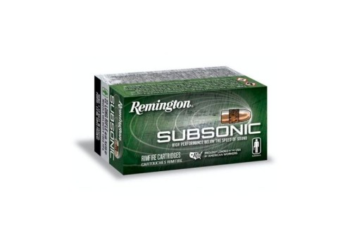 Remington 22 Subsonic Ammo .22 LR 40 gr HP 100 Rounds - S22HP1A