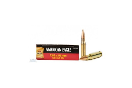 American Eagle 7.62x51mm M1A 168gr OTM Ammunition 20rds - A76251M1A