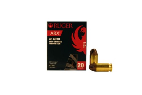 Polycase Inceptor .45 Auto/ACP 118-Grain Ruger ARX Ammunition, 20 Rounds - 45ARXRUG-118-20