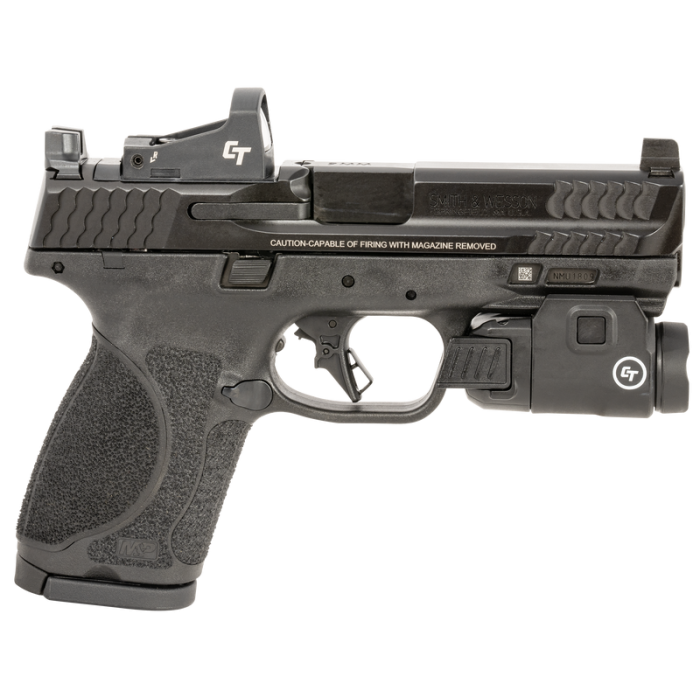 SMITH & WESSON M&P9 M2.0 COMPACT OR 9MM 4" 15RD BLACK CT LIGHT