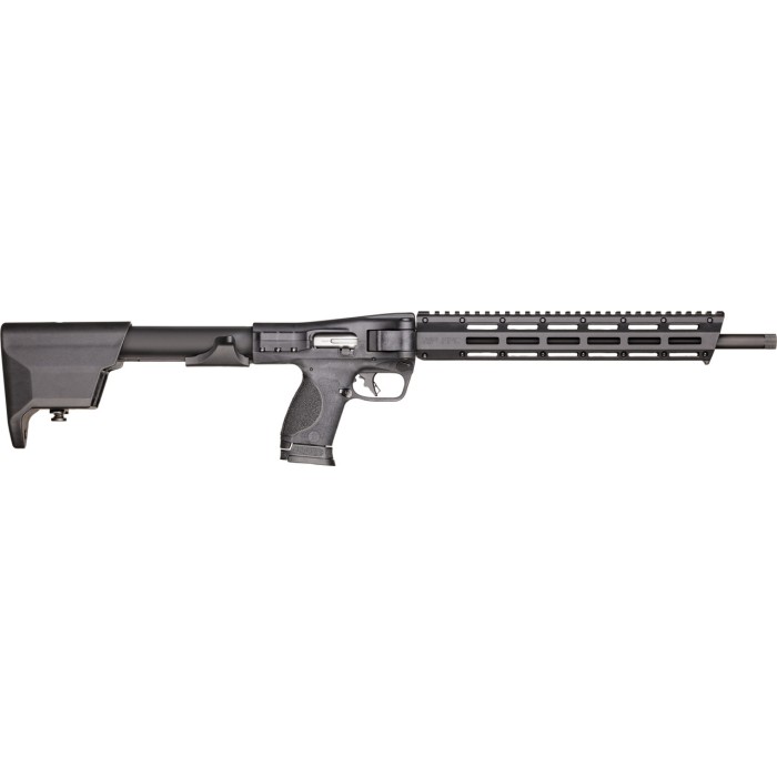 Smith & Wesson 12575 M&P FPC 9mm Luger 16.25" Steel Barrel, 17+1/23+1, Black Anodized Receiver, Adjustable Black Stock, M-LOK Slots w/Picatinny Style Rail Black Polymer Grip