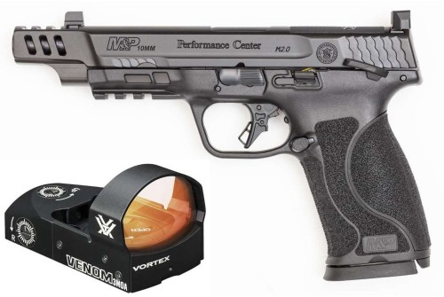 S&W M&P PC 10mm M2.0 5.6" 15rd Pistol, Black w/ Vortex Venom - 13973