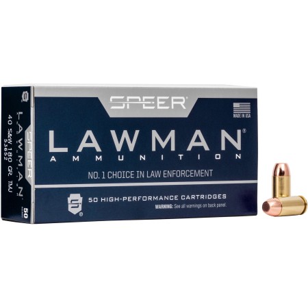 Speer Ammunition Speer Lawman 40 S&W 180 Grain Total Metal Jacket, 50 Round Box - Dirty Bird Industries