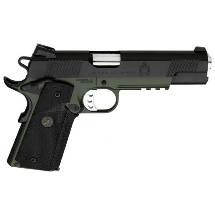 Springfield 1911 CA Loaded Marine Corps Operator .45 ACP Pistol, OD Green - PX9105MLCA18