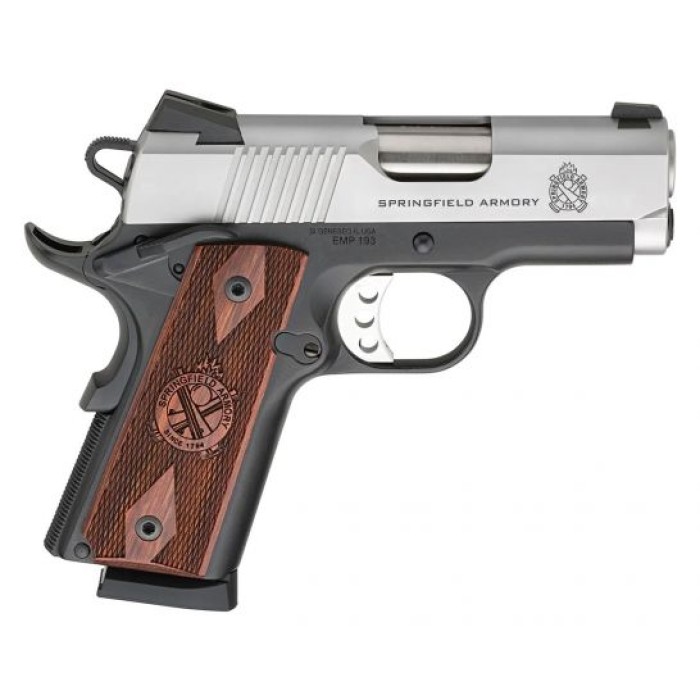 Springfield 1911 EMP CA Compliant 9mm Pistol, Stainless - PI9209LCA