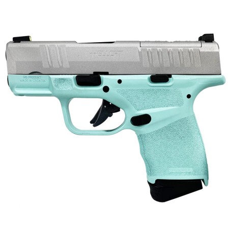 Springfield Armory Hellcat OSP 9mm, 3" Barrel, Tiffany Blue/Silver, 13rd