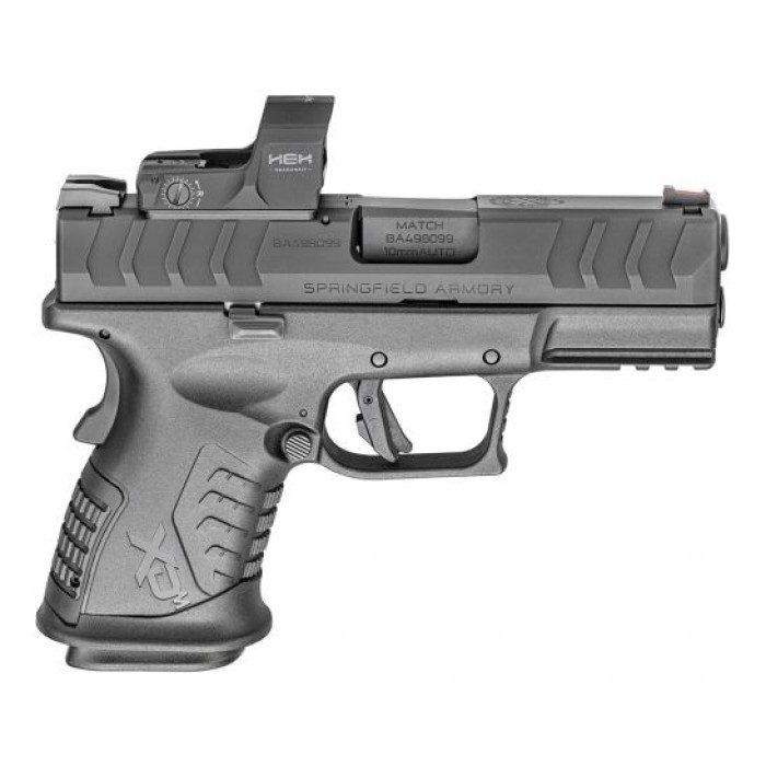 Springfield XDM Elite Compact 10mm Pistol With Hex Dragonfly, Black - XDME93810CBHCOSPD