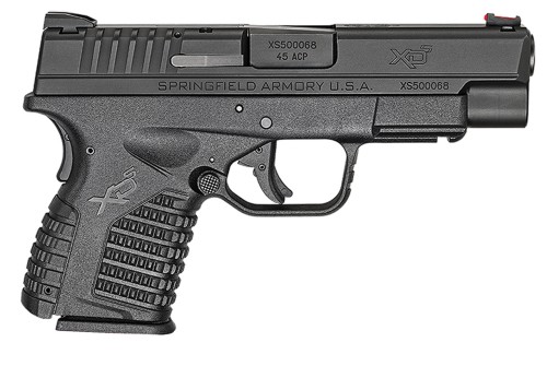 Springfield Armory XDS94045B XD-S 45 ACP 4" 5+1 Black Black Melonite Steel Slide Black Interchangeable Backstrap Grip