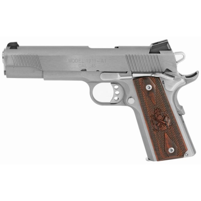 Springfield 1911 Loaded Stainless .45ACP 5-inch 7-Rounds CA Model