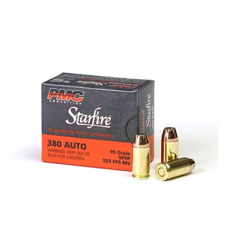 PMC Starfire 380 Auto/ACP 95gr SFHP Ammunition 20rds - 380SFA