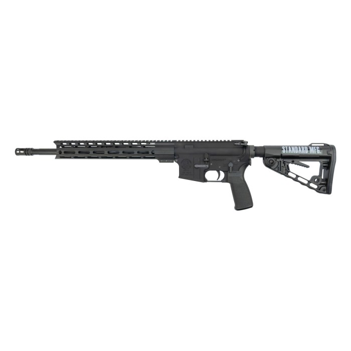 Standard Mfg. STD-15 AR-15 Carbine .223/5.56, 16" Barrel, 13" M-LOK Rail, Black, 30rd Mag