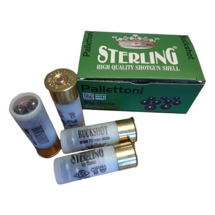 Sterling Buckshot 12 GA, 2-3/4in. 9 Pellet 00 Buckshot - 10 Rounds [MPN: AM3379]