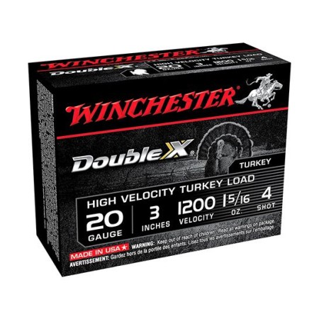 Winchester 20ga 3" #4 High Velocity Magnum Turkey Ammunition 10rds - STH2034