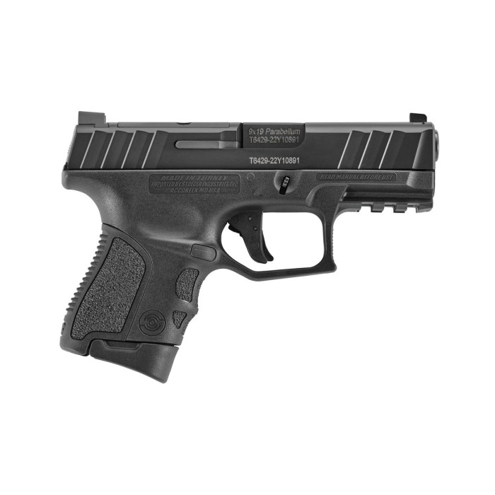 Stoeger STR-9SC 9mm, 3.53" Barrel, Optic Ready, 3-Dot Sights, Black, 10rd