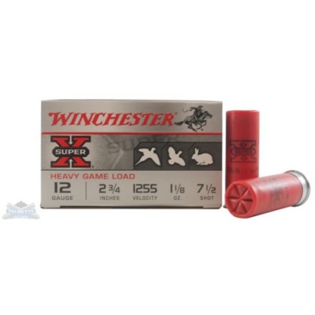 Winchester 12ga 2.75" 1-1/8oz 7.5 Super-X Heavy Game Load Ammunition 25rds - XU12H7