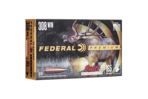 Federal 165 gr Swift Scirocco II .308 Win Ammo - P308SS1