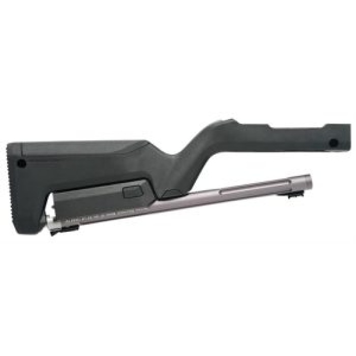 Tactical Solutions Tdcgmgbblk X-Ring Takedown Barrel And Stock Combo 22 LR 16.50" Gunmetal Gray Fluted & Threaded With Fiber Optic Sight, Black Magpul Backpacker Stock Fits Ruger 10/22 Takedown