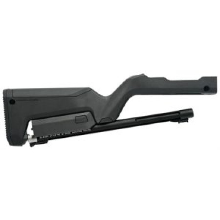 Tactical Solutions Tdcmbbblk X-Ring Takedown Barrel And Stock Combo 22 LR 16.50" Matte Black Fluted & Threaded With Fiber Optic Sight, Black Magpul Backpacker Stock Fits Ruger 10/22 Takedown