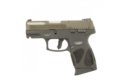 Taurus G2C 9mm Pistol, Black/ODG - 1-G2C93B-12