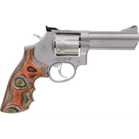 TAURUS 66 .357 4" AS 7-SHOT MATTE STAINLESS LAMINATED 2660049HWD2