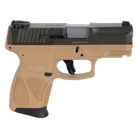 Taurus G2C 9mm Tan Cerakote/MS Green 3.26