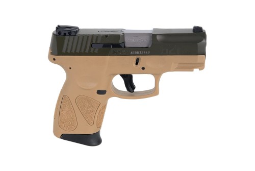 Taurus G2C 9mm Tan Cerakote/MS Green 3.26