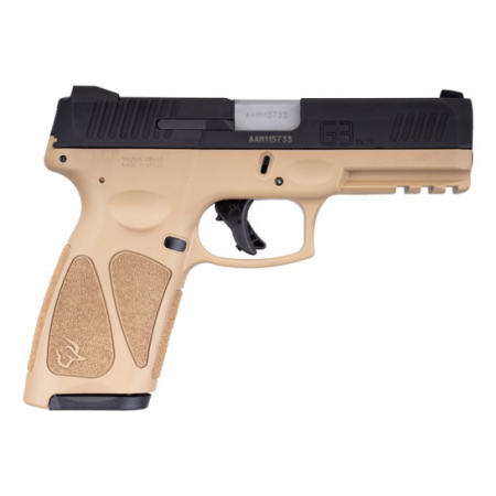 Taurus G3 9mm Pistol 4" 15/17rd, Blk/FDE - 1-G3B941T