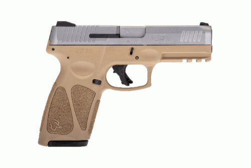 Taurus G3 Pistol 9mm 4 in. Tan Stainless 15 & 17 rd. 1G3949T