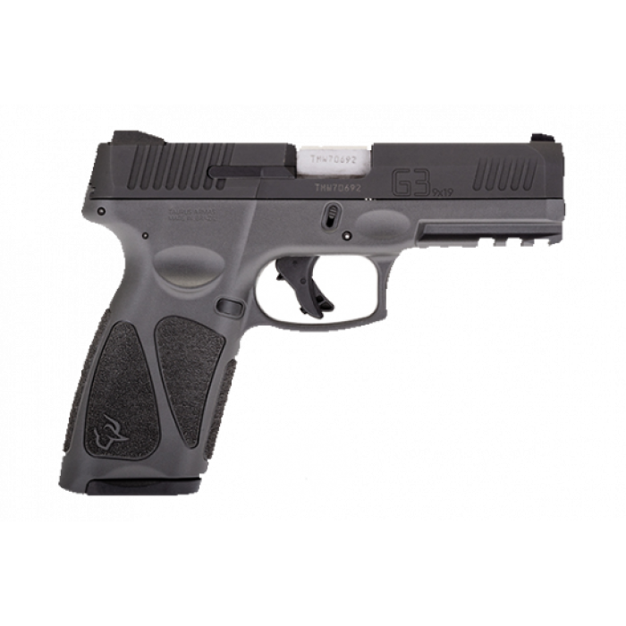 Taurus G3 Full Size 9mm Pistol 4" 15/17rd, Gray - 1-G3B941G