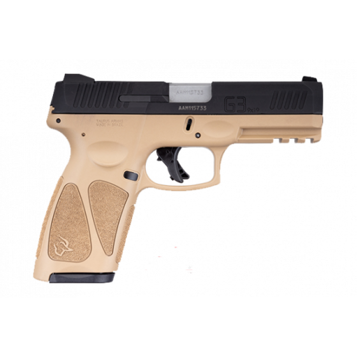 Taurus G3 Full Size 9mm Pistol 4" 15 Rd, Tan/Black - 1-G3B941T-15