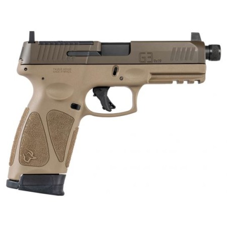 Taurus G3 Tactical TORO Full Size Optics Ready 9mm Pistol, Patriot Brown - 1-G3P941-TAC