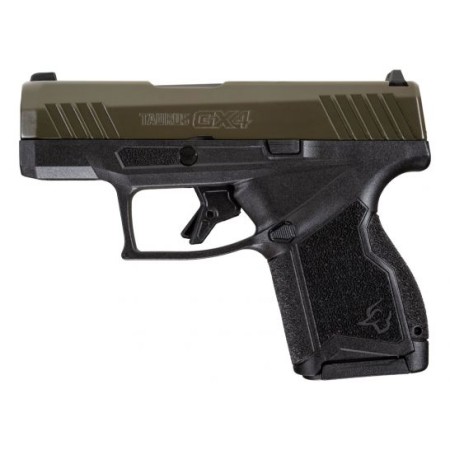 Taurus GX4 9mm Pistol, Black/Green - 1-GX4M93B