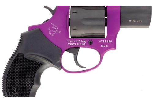 Taurus 2856029ULC14 856 Ultra-Lite 38 Spl + P 6 Round 2" Stainless Steel Cylinder Gaby Violet Frame Black Rubber Grip