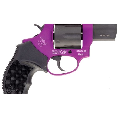 Taurus 2856021ULC14 856 Ultra-Lite 38 Spl + P 6 Round 2" Matte Black Cylinder Gaby Violet Frame Black Rubber Grip