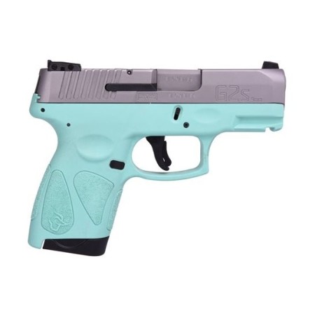 Taurus G2S 9mm Stainless and Cyan Pistol - 1-G2S939C