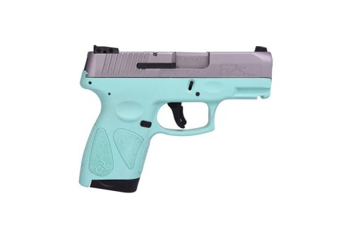 Taurus G2S 9mm Stainless and Cyan Pistol - 1-G2S939C