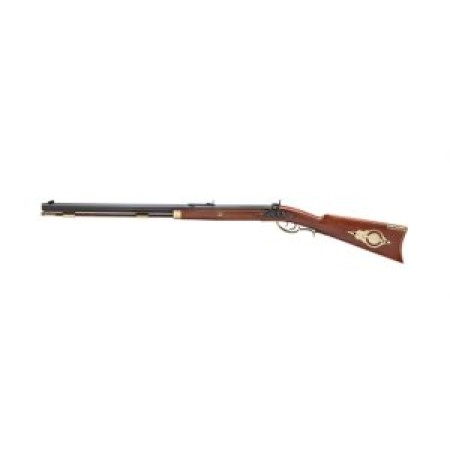 Taylors & Company 210109 Hawken Target 50 Cal Percussion 28" Blued Octagon Barrel, Color Case Hardened Rec, Brass Accents, Fixed Walnut Stock, Double Set Trigger, Adjustable Buckhorn Sight (Left Hand) S663.500P