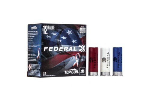 Federal 12ga 2.75" #8 Top Gun Red White Blue Shotshell Ammunition 25rds - TGL12US 8