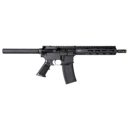 TROY A3 Pistol 5.56/.223, 10.5" Barrel, Buffer Tube No Brace, M-LOK, Black, 30rd